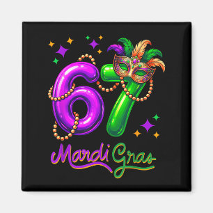 Imán Diviértete Festivo 67 Globos de Fiesta de Mardi Gr