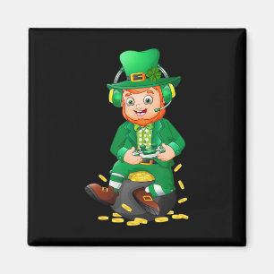 Imán Diviértete Gamer Día de San Patricio Videojuego Ni
