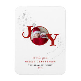 Imán Diviértete Tarjeta de Navidad Foto de Alegría
