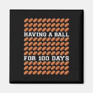 Imán Divirtiéndose Para 100 Días De Fútbol Escolar Prof