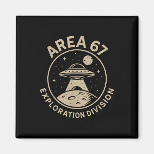 Imán División de Exploración Área 67 Funny 67 Meme Des 