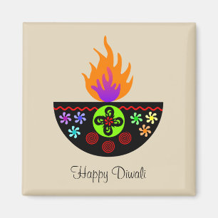 Imán Diya colorida lámpara Diwali