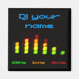 Imán Dj Añadir su nombre Barra de ecualizador personal