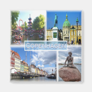 Imán DK Copenhague - Jardín Tivoli - Condado de Amalie