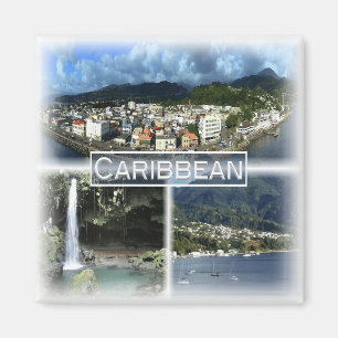 Imán DM0011 América, Dominica, Caribe, Fridge