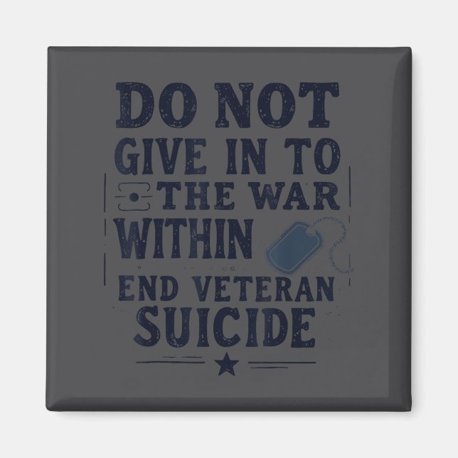 Imán Do Not Give In To The War Within End Veteran Suici (Frente)