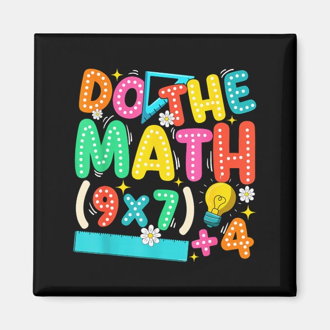 Imán Do The Math 67 Meme Funny Six Seven Teacher  (Frente)