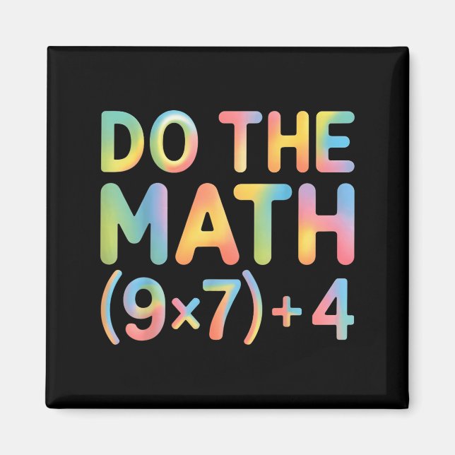 Imán Do The Math Equation Thanksgiving Teacher 67 Six S (Frente)