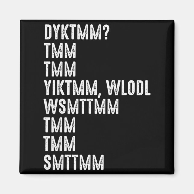 Imán Do You Know The Muffin Man Dyktmm Funny Quote  (Frente)