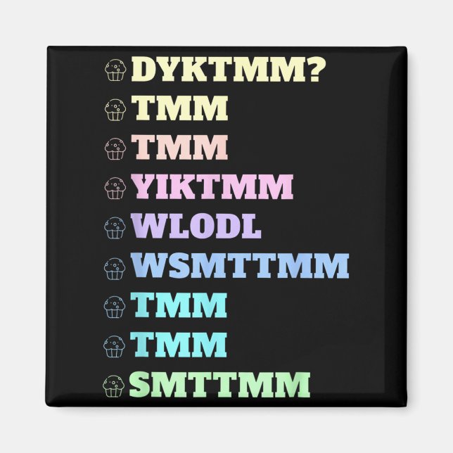 Imán Do You Know The Muffin Man Dyktmm Nostalgia Funny  (Frente)