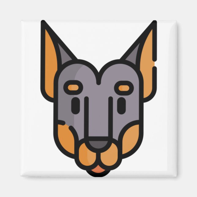 Imán Doberman (Frente)