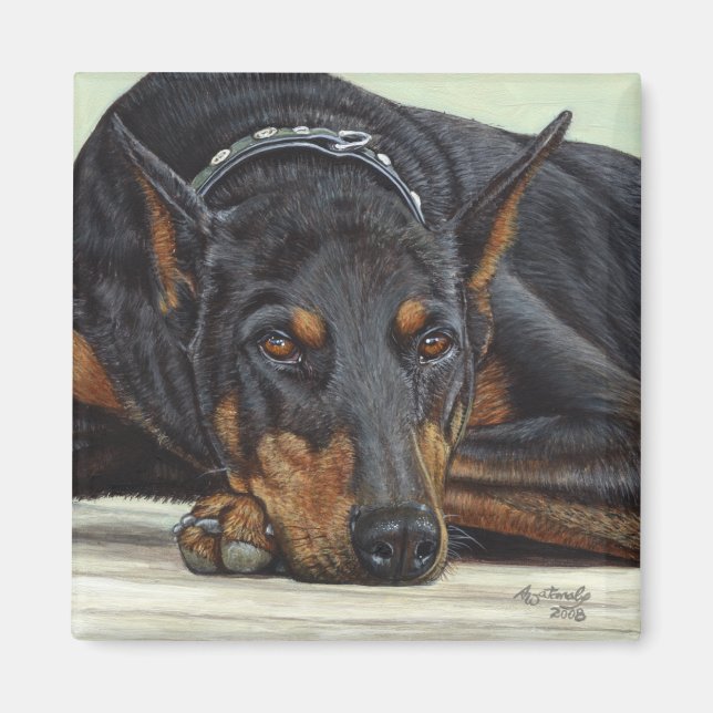 Imán Doberman Dog (Frente)