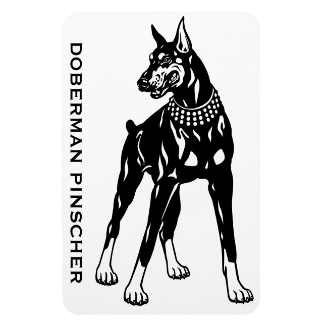 Imán doberman pinscher (Vertical)
