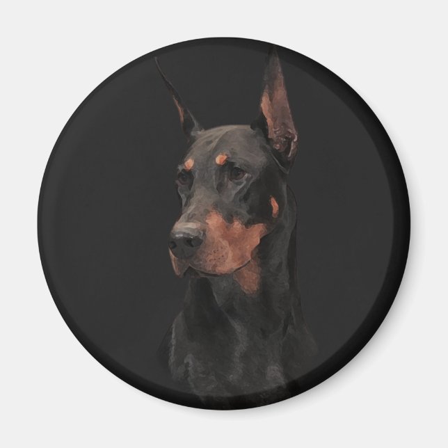 Imán Doberman Pinscher (Frente)