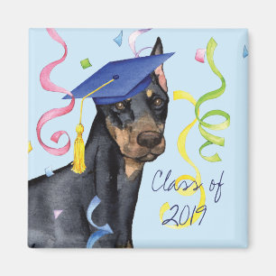 Imán Doberman Pinscher Graduate