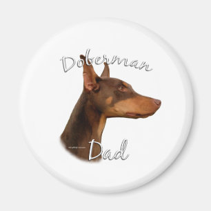 Imán Doberman Pinscher (rojo) Papá 2