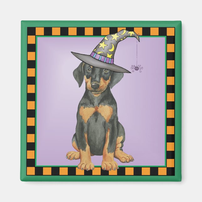 Imán Doberman Witch (Frente)