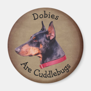 Imán Dobies Son Cuddlebugs Doberman Pinscher