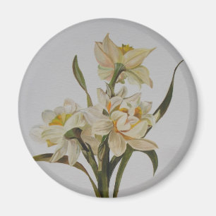 Imán Doble Narcissi Bouquet Arte floral