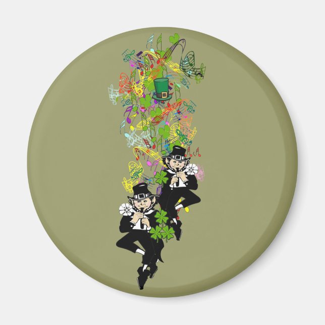 Imán Doble problema con los afortunados gemelos irlande (Frente)