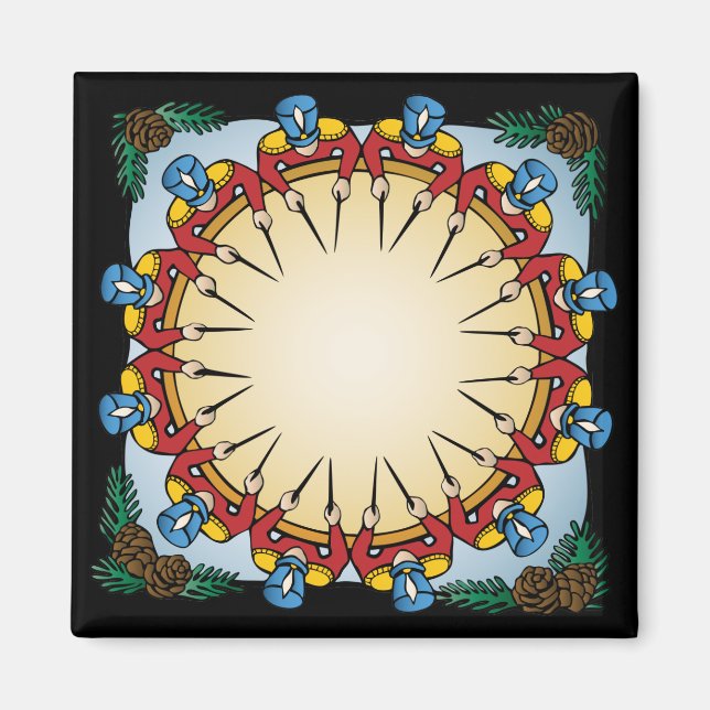 Imán Doce tambores (Frente)