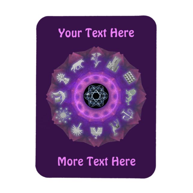 Imán Doce tribus (Vertical)