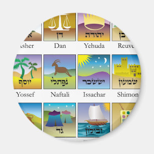 Imán Doce tribus de focas israelíes