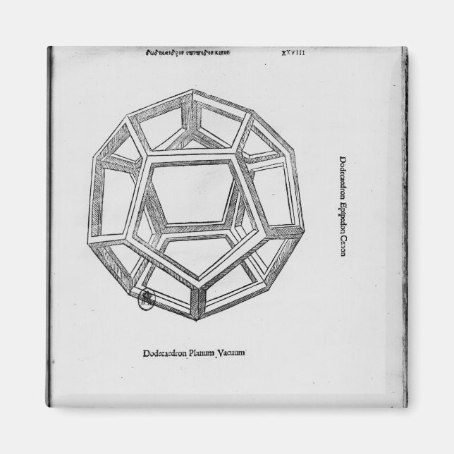 Imán Dodecaedro, de 'De Divina Proportione' (Frente)