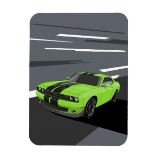 Imán Dodge Challenger Verde