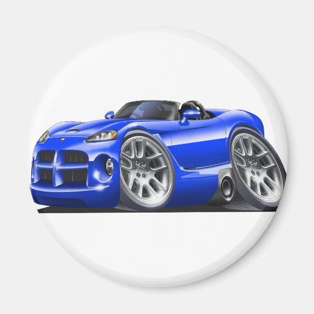 Imán Dodge Viper Roadster Blue Car (Frente)
