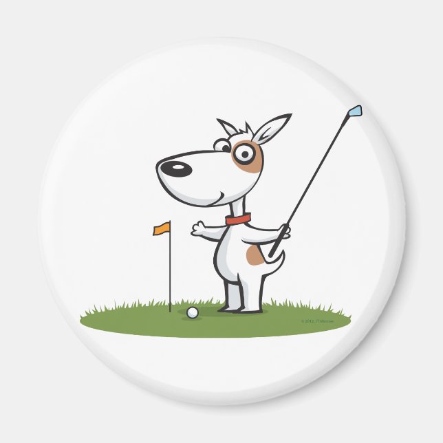 Imán Dog Golf (Frente)
