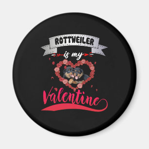 Imán Dog Lover   Rottweiler Es Mi Valentín