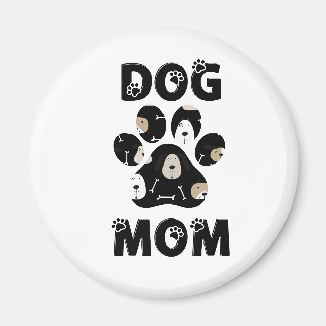 Imán Dog Mom  (Frente)