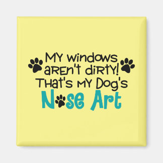 Imán Dog Nose Art