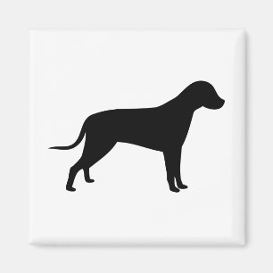 Imán Dog Silhouette