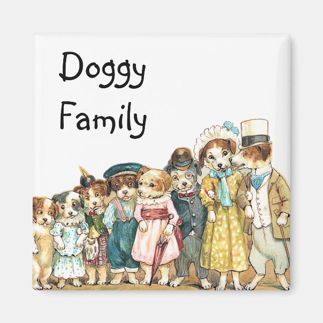 Imán Doggy Family (Frente)