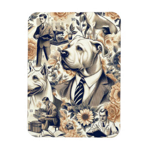 Imán Dogo retro argentino sin mar