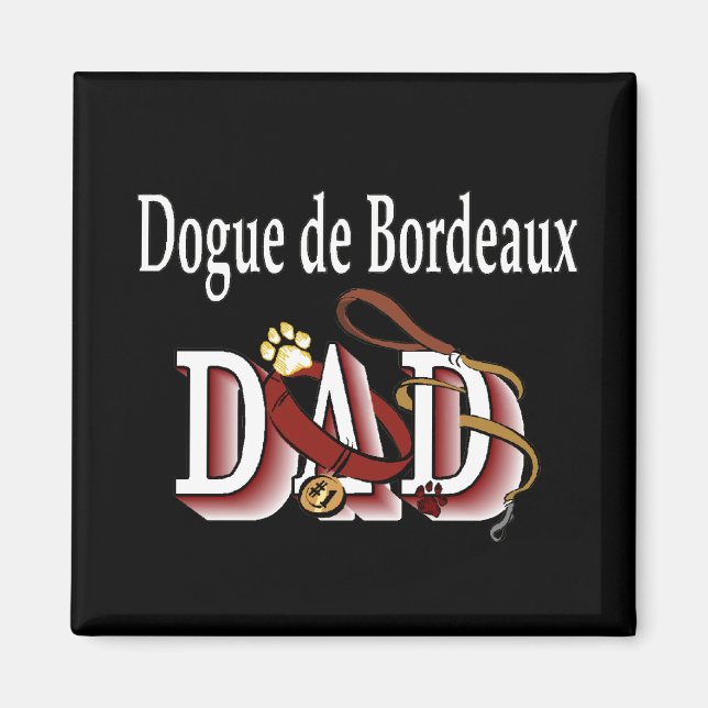 Imán Dogue de Bordeaux dad Magnet (Frente)