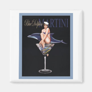Imán Dolphin azul Martini