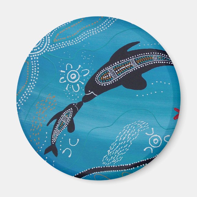 Imán Dolphin & Calf Dreaming (Frente)