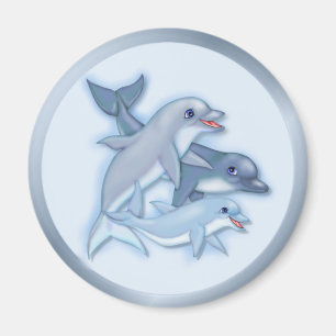Imán Dolphin Family