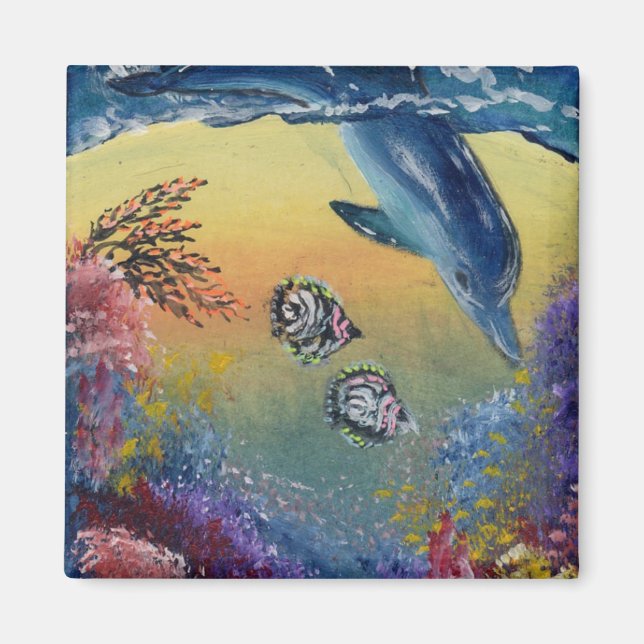 Imán Dolphin Fridge Magnet (Frente)