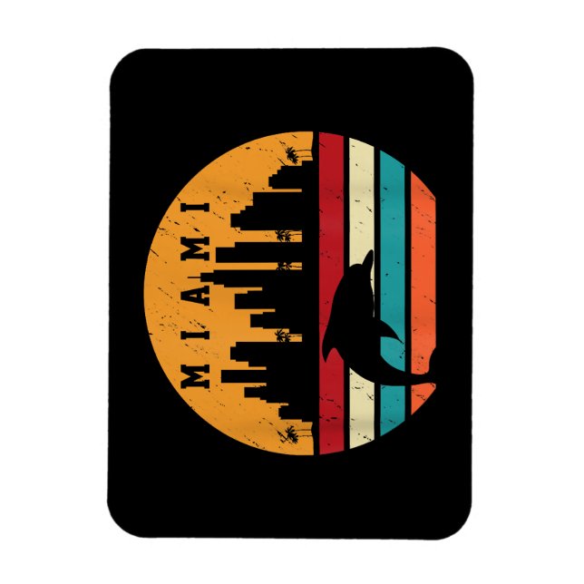 Imán Dolphin Silhouette Souvenir Dolphin Dolhouette de  (Vertical)