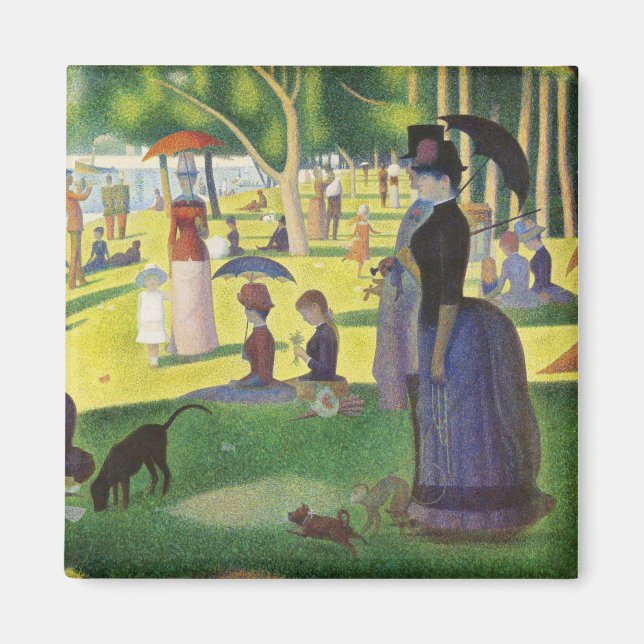 Imán Domingo en La Grande Jatte por Georges Seurat (Frente)
