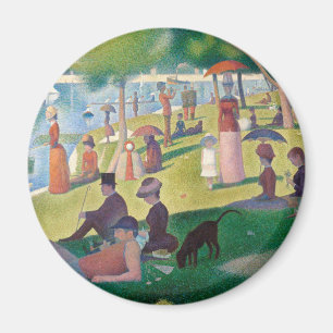Imán Domingo en la pintura de La Grande Jatte Seurat