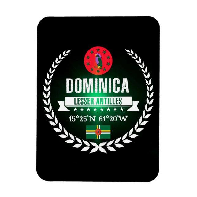 Imán Dominica (Vertical)