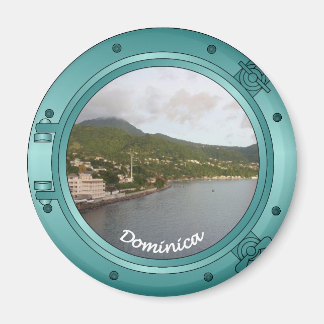 Imán Dominica Porthole (Frente)