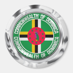 Imán Dominica Round Emblem