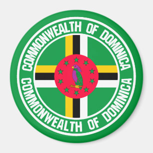 Imán Dominica Round Emblem