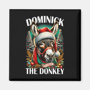 Imán Dominick El burro Navidades graciosos Cristo itali
